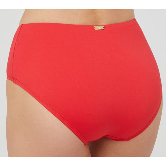 Ralph Lauren Women's Solid Red High Waisted Bikini Bottom 12 NWT - Picture 2 of 3